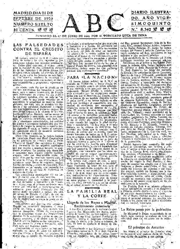 ABC MADRID 21-09-1929 página 15