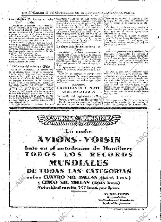 ABC MADRID 21-09-1929 página 16
