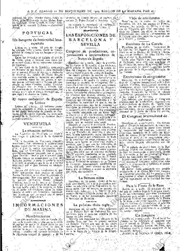 ABC MADRID 21-09-1929 página 27