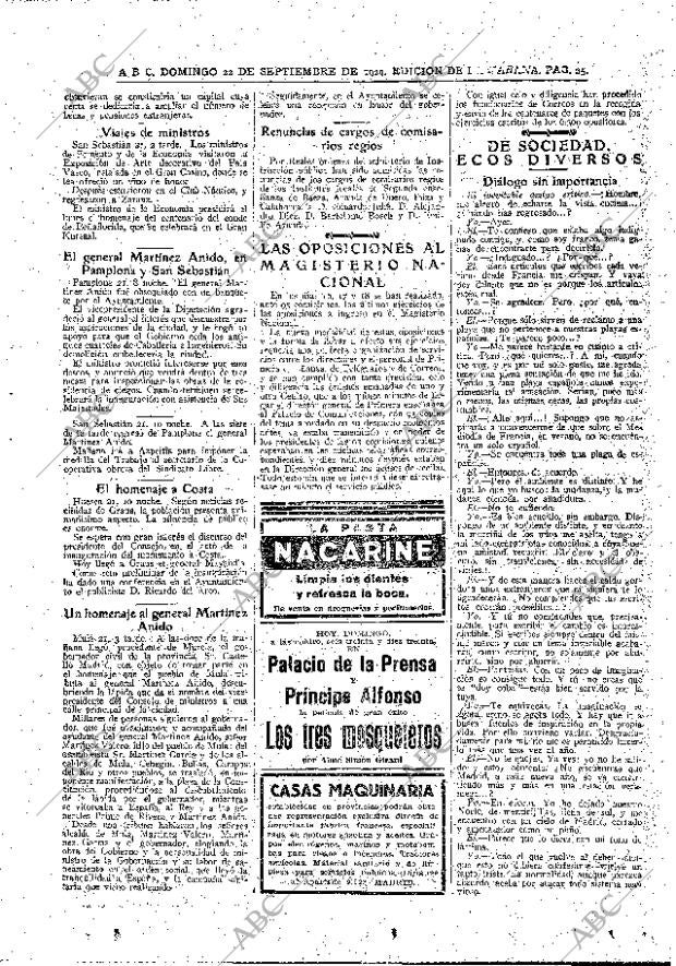 ABC MADRID 22-09-1929 página 25