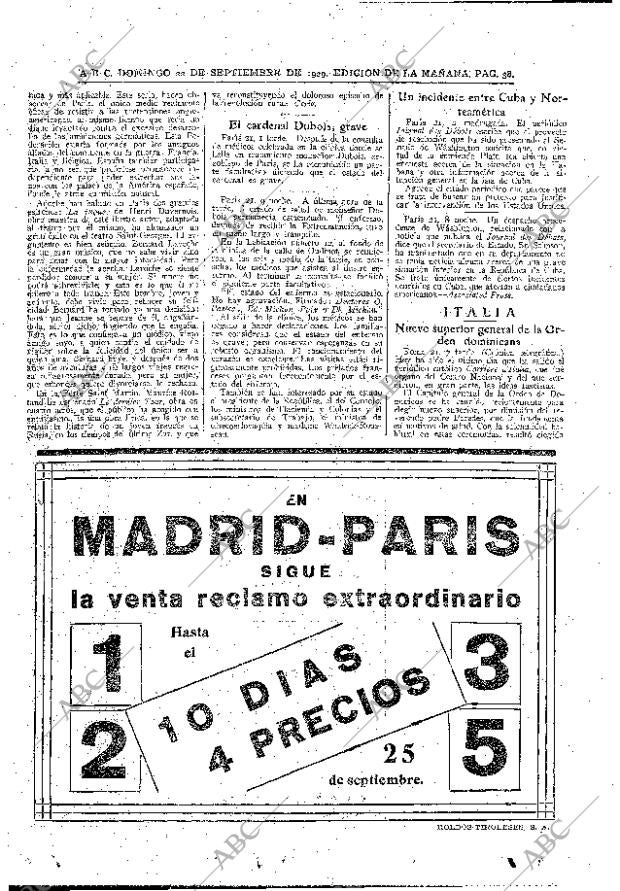 ABC MADRID 22-09-1929 página 38