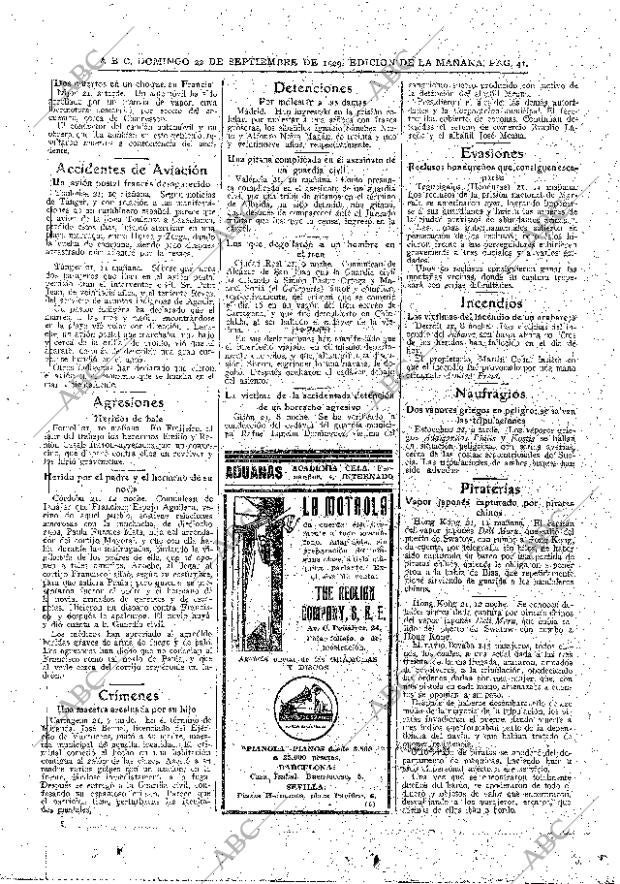 ABC MADRID 22-09-1929 página 41