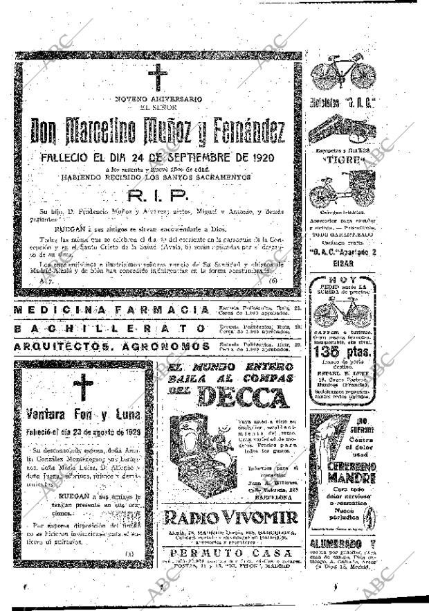 ABC MADRID 22-09-1929 página 58