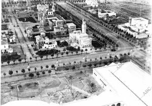 Vista Aérea de la exposición Iberoamericana de 1929 en Sevilla