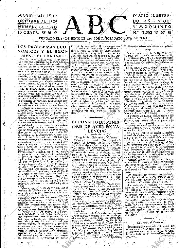 ABC MADRID 15-10-1929 página 19