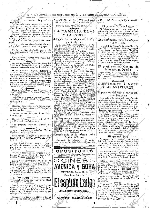 ABC MADRID 17-10-1929 página 22