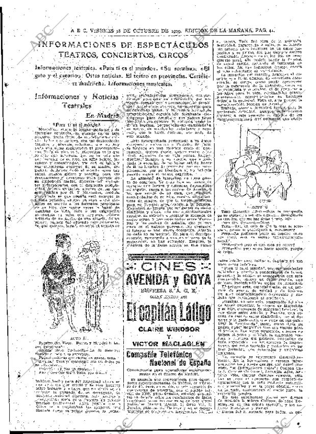 ABC MADRID 18-10-1929 página 41