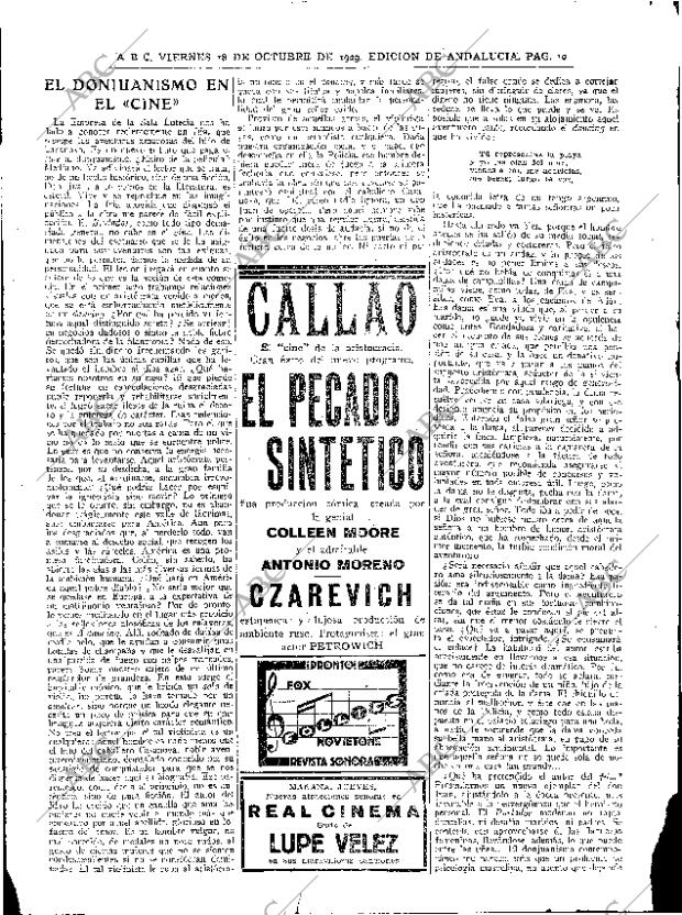 ABC SEVILLA 18-10-1929 página 10