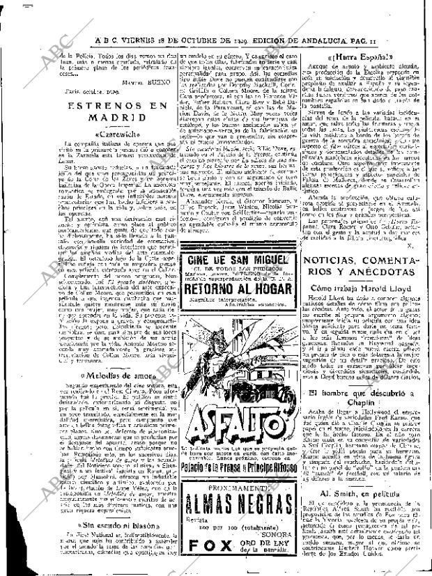 ABC SEVILLA 18-10-1929 página 11