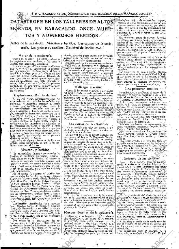 ABC MADRID 19-10-1929 página 23