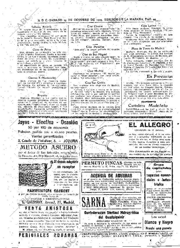 ABC MADRID 19-10-1929 página 44