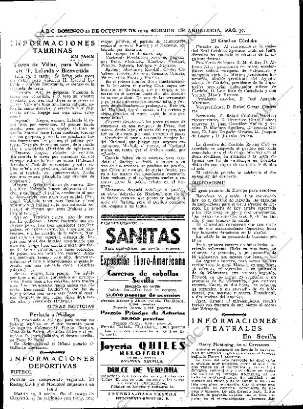 ABC SEVILLA 20-10-1929 página 37