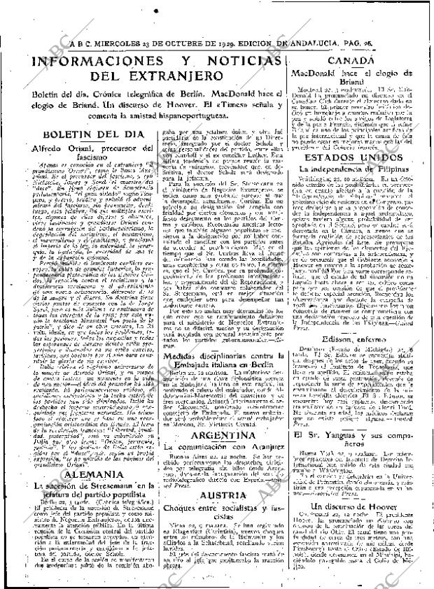 ABC SEVILLA 23-10-1929 página 26