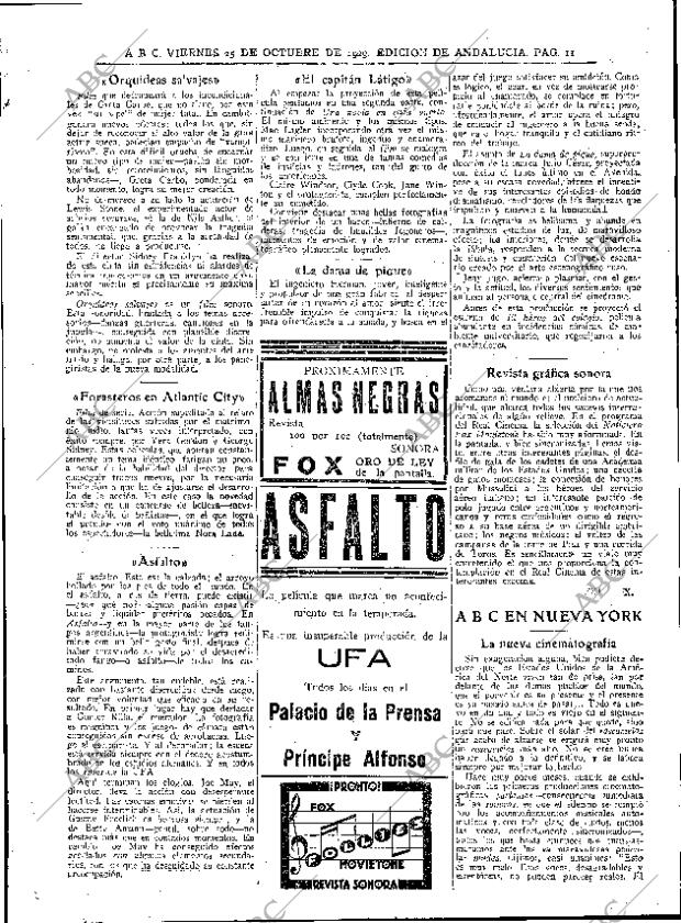 ABC SEVILLA 25-10-1929 página 11