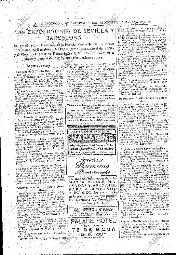 ABC MADRID 27-10-1929 página 25