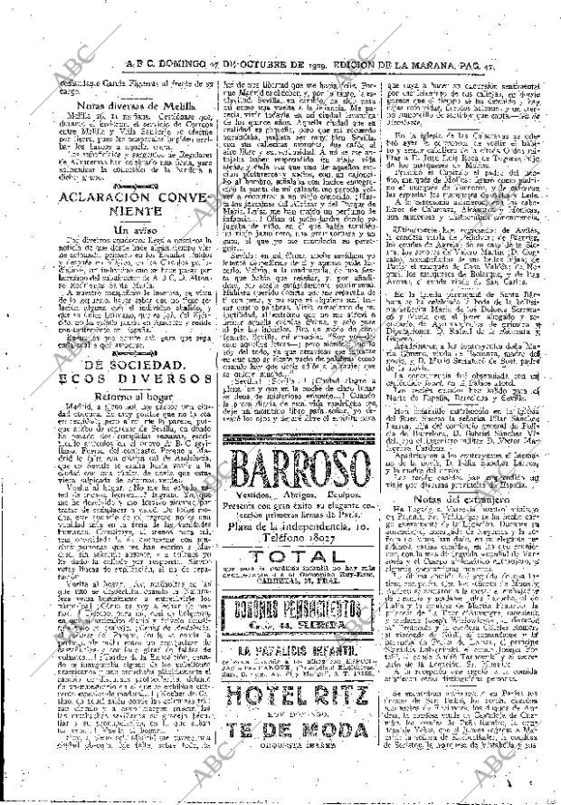 ABC MADRID 27-10-1929 página 47