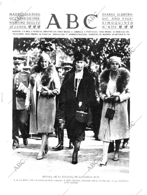 ABC MADRID 30-10-1929 página 1