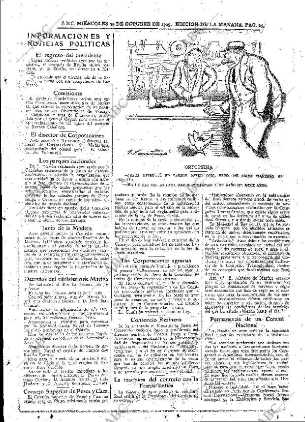 ABC MADRID 30-10-1929 página 25