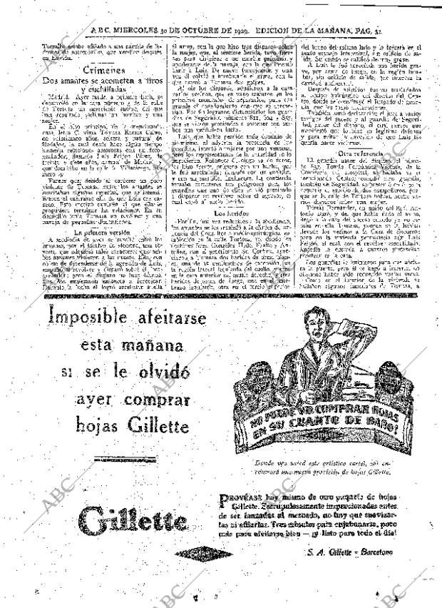 ABC MADRID 30-10-1929 página 32