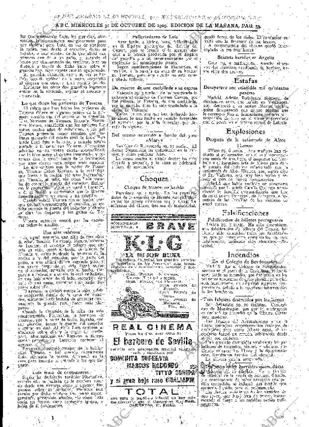 ABC MADRID 30-10-1929 página 33