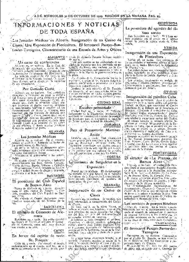 ABC MADRID 30-10-1929 página 35