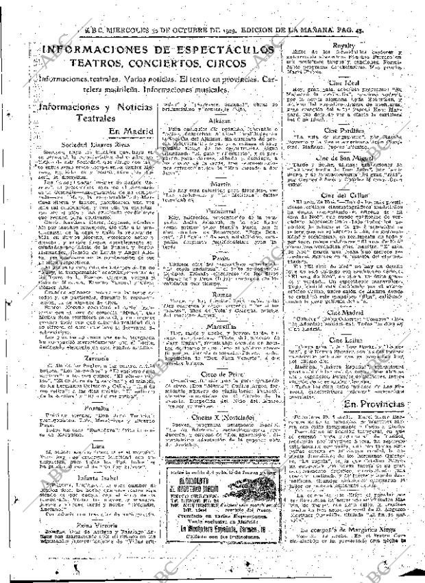 ABC MADRID 30-10-1929 página 43