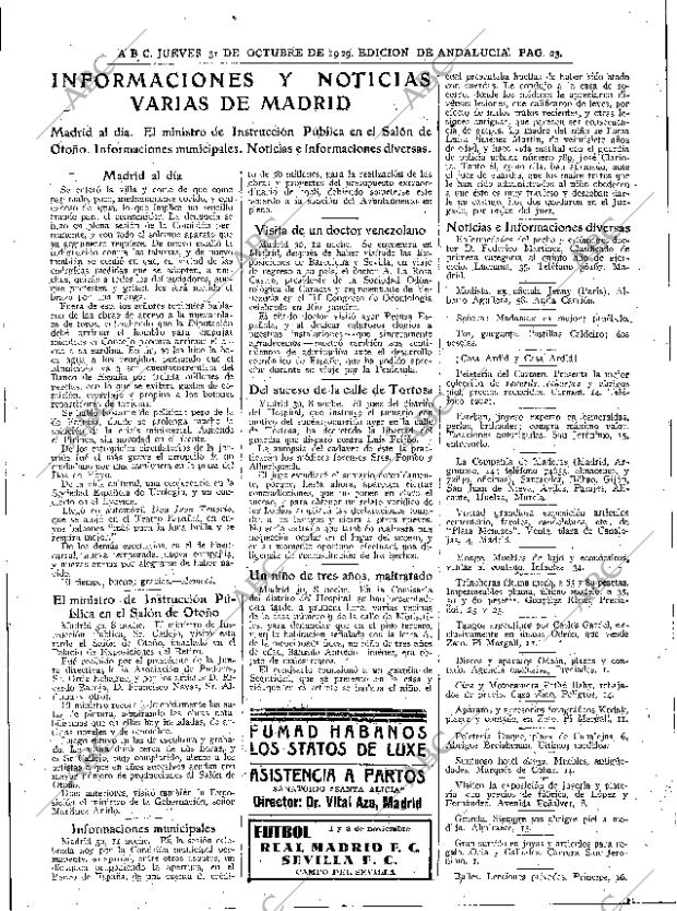 ABC SEVILLA 31-10-1929 página 23