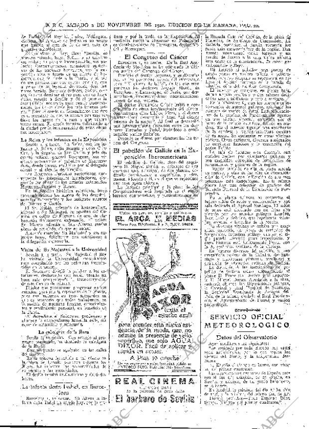 ABC MADRID 02-11-1929 página 20