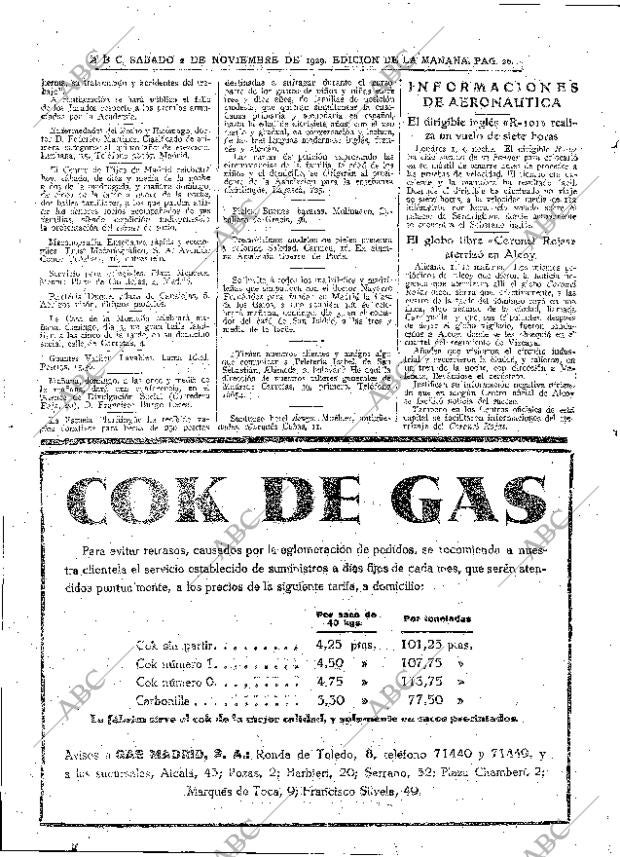 ABC MADRID 02-11-1929 página 26