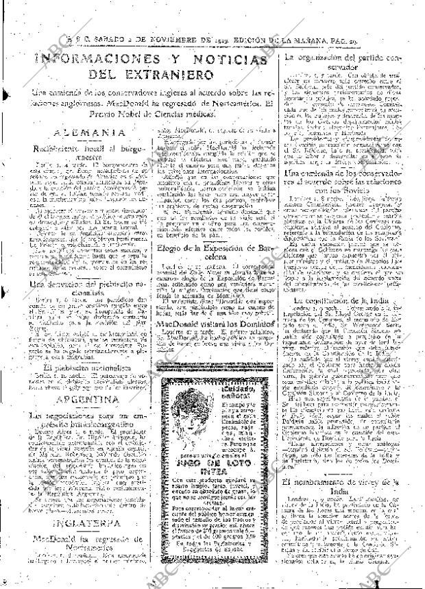 ABC MADRID 02-11-1929 página 29
