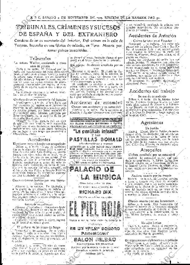 ABC MADRID 02-11-1929 página 31