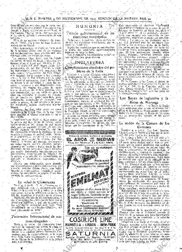 ABC MADRID 05-11-1929 página 28