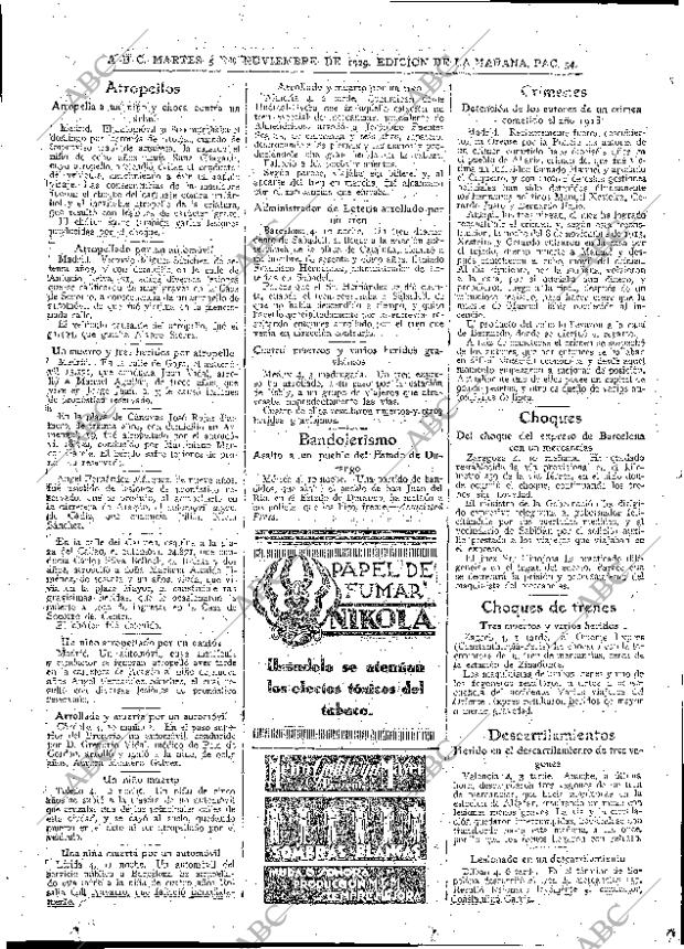 ABC MADRID 05-11-1929 página 32