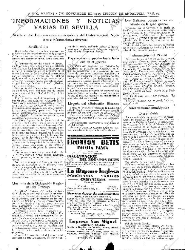 ABC SEVILLA 05-11-1929 página 19