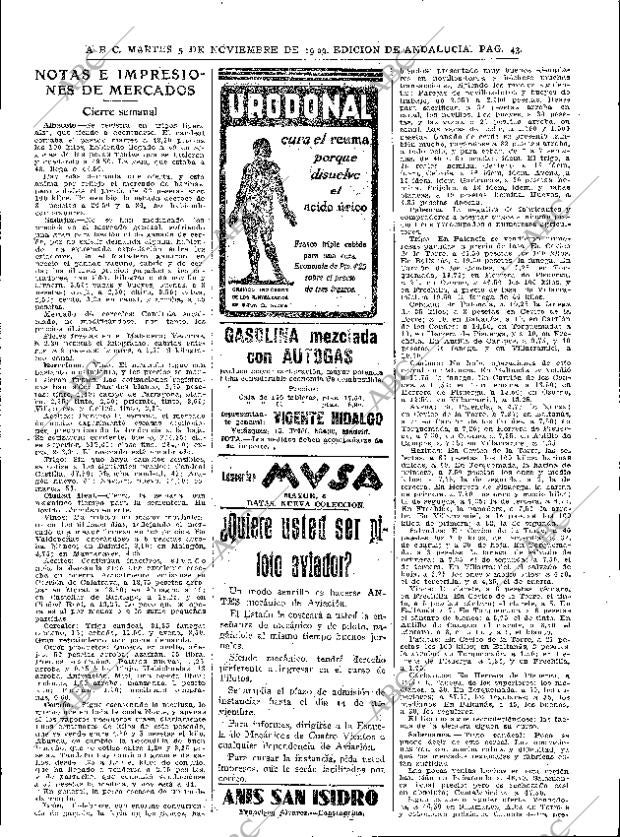 ABC SEVILLA 05-11-1929 página 43