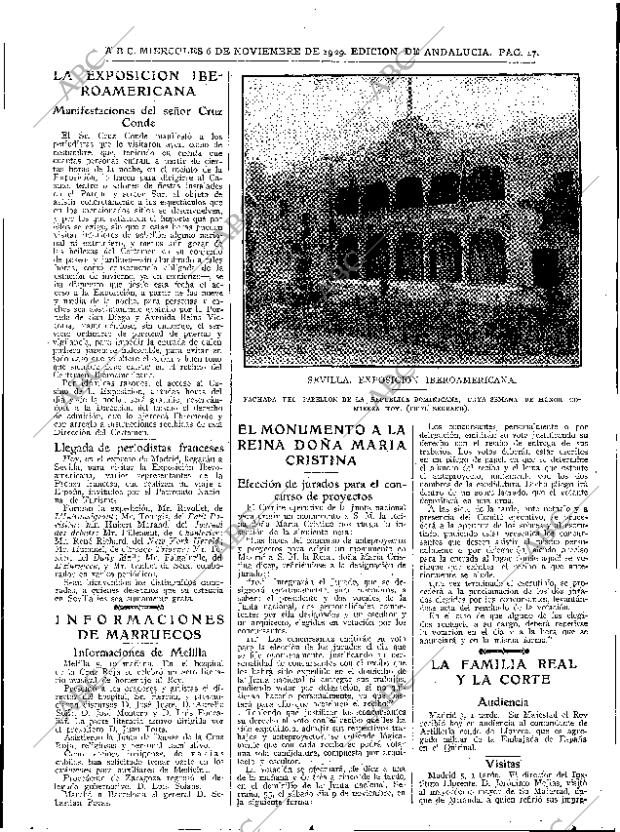 ABC SEVILLA 06-11-1929 página 17