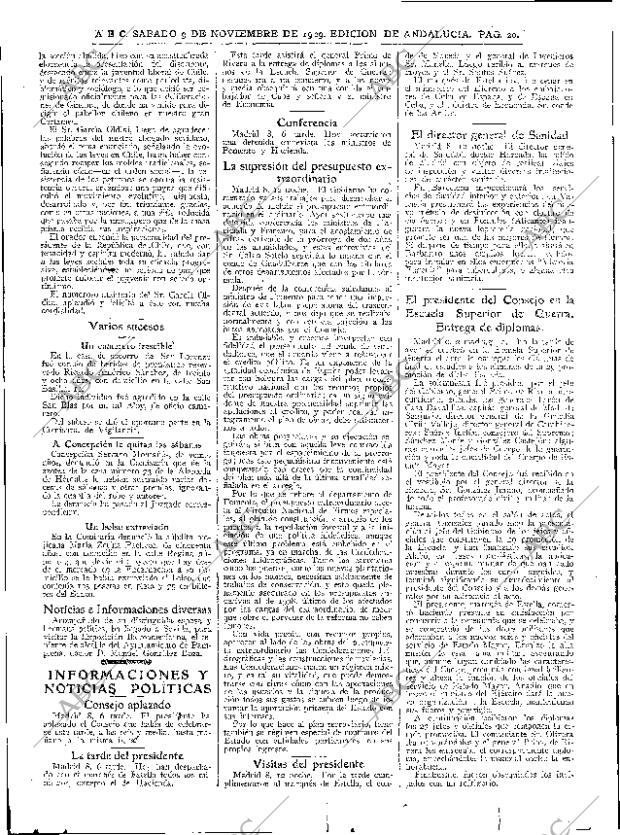 ABC SEVILLA 09-11-1929 página 20