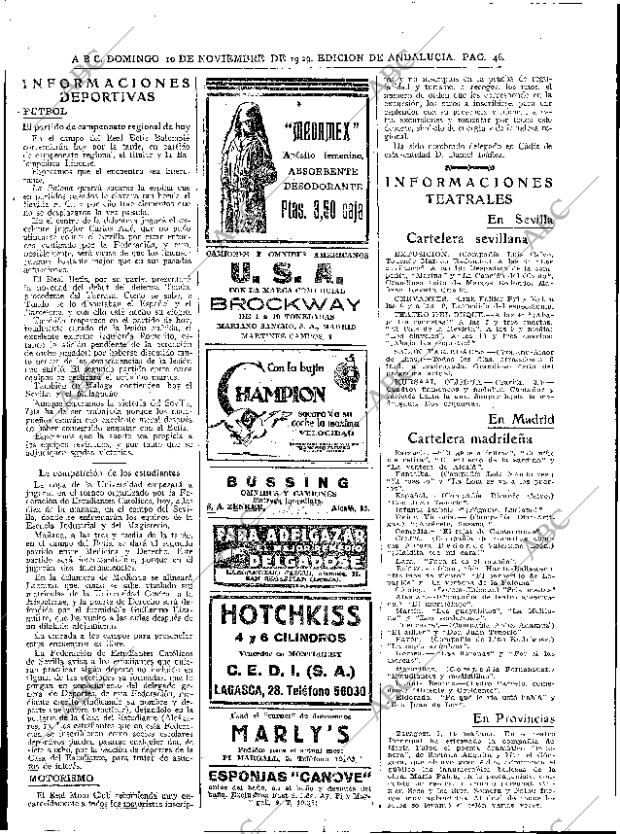 ABC SEVILLA 10-11-1929 página 46