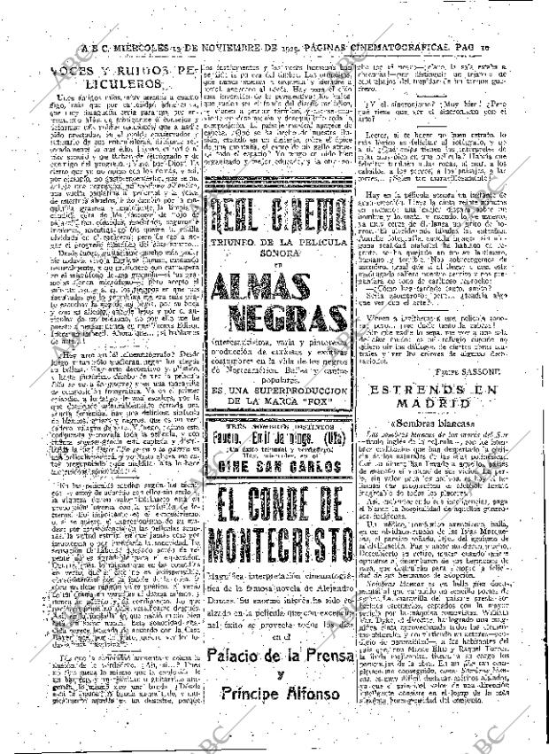 ABC MADRID 13-11-1929 página 10