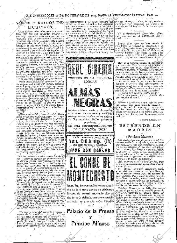 ABC MADRID 13-11-1929 página 10