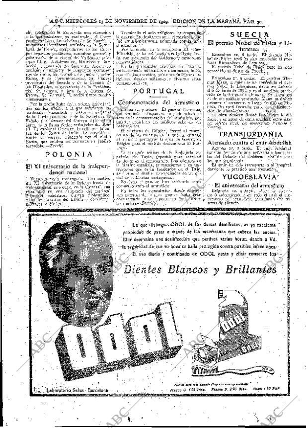 ABC MADRID 13-11-1929 página 30