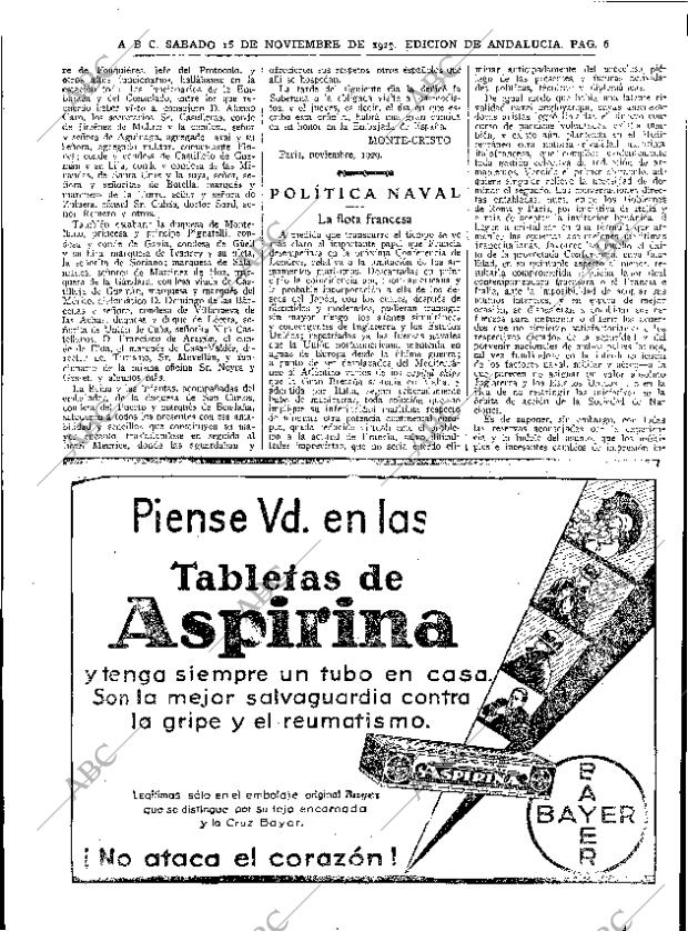 ABC SEVILLA 16-11-1929 página 6