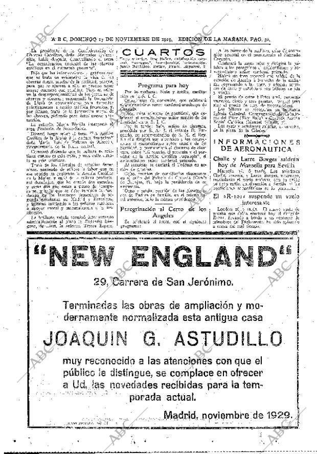 ABC MADRID 17-11-1929 página 32