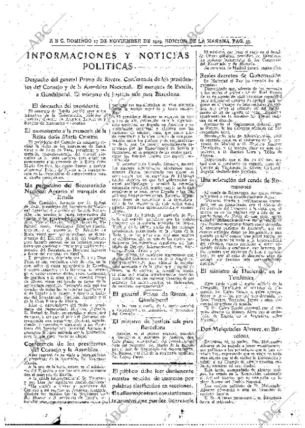ABC MADRID 17-11-1929 página 33
