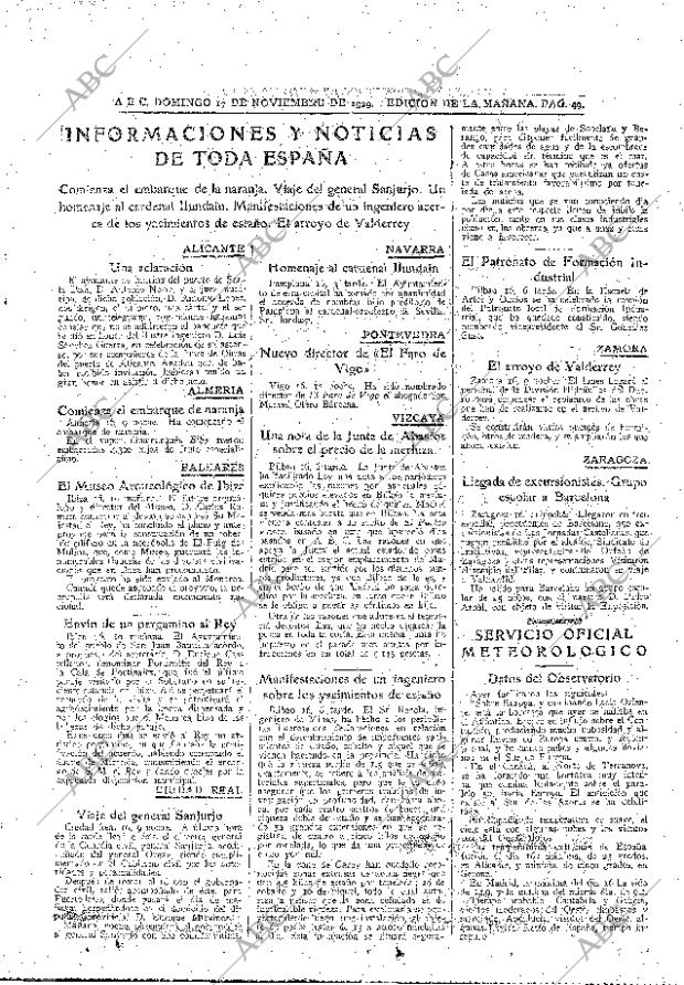 ABC MADRID 17-11-1929 página 49