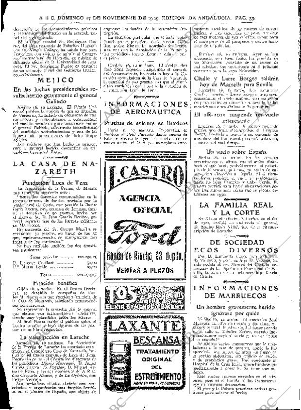 ABC SEVILLA 17-11-1929 página 33