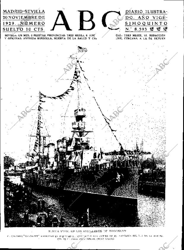 ABC SEVILLA 20-11-1929 página 1