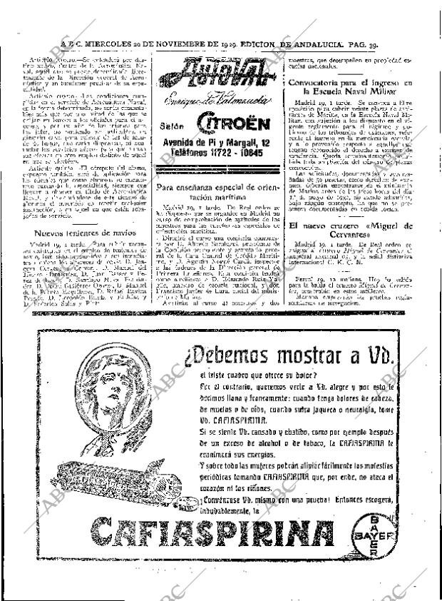 ABC SEVILLA 20-11-1929 página 39