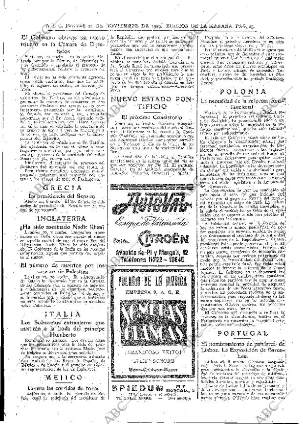 ABC MADRID 21-11-1929 página 25