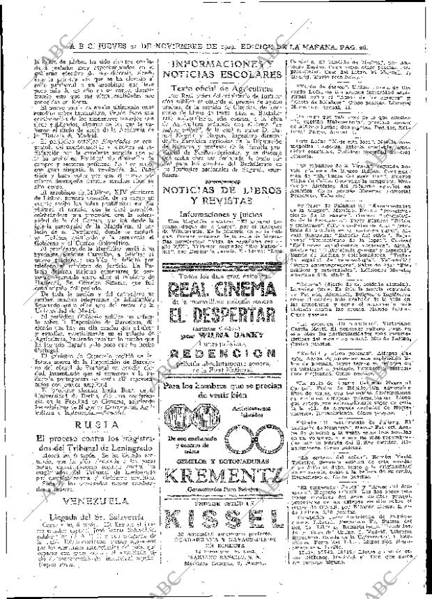 ABC MADRID 21-11-1929 página 26